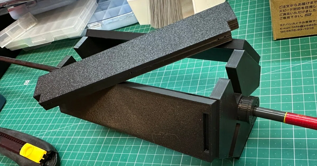 弓道 矢の羽根交換治具を作ってみた｜まだら