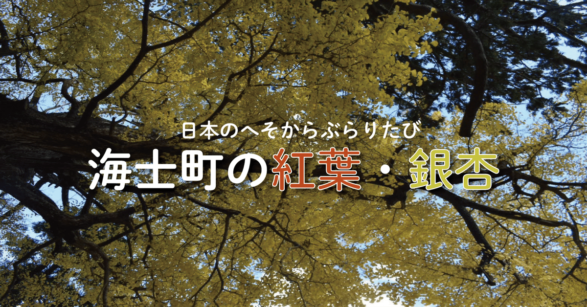 日本のへそからぶらりたび 海士町の紅葉・銀杏｜ブランチ@兵庫県