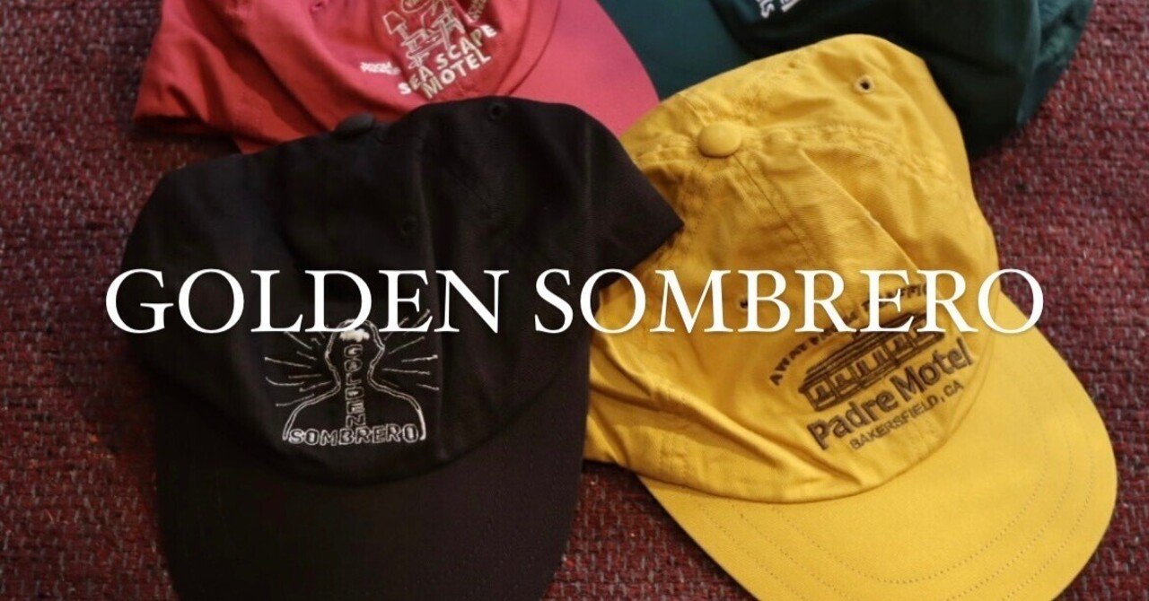 Golden Sombrero キャップ decho 高品質 noroll GOLDEN SOMBRERO