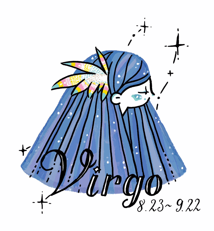 12星座シリーズ Virgo おとめ座 あなんよーこ イラストレーター Note