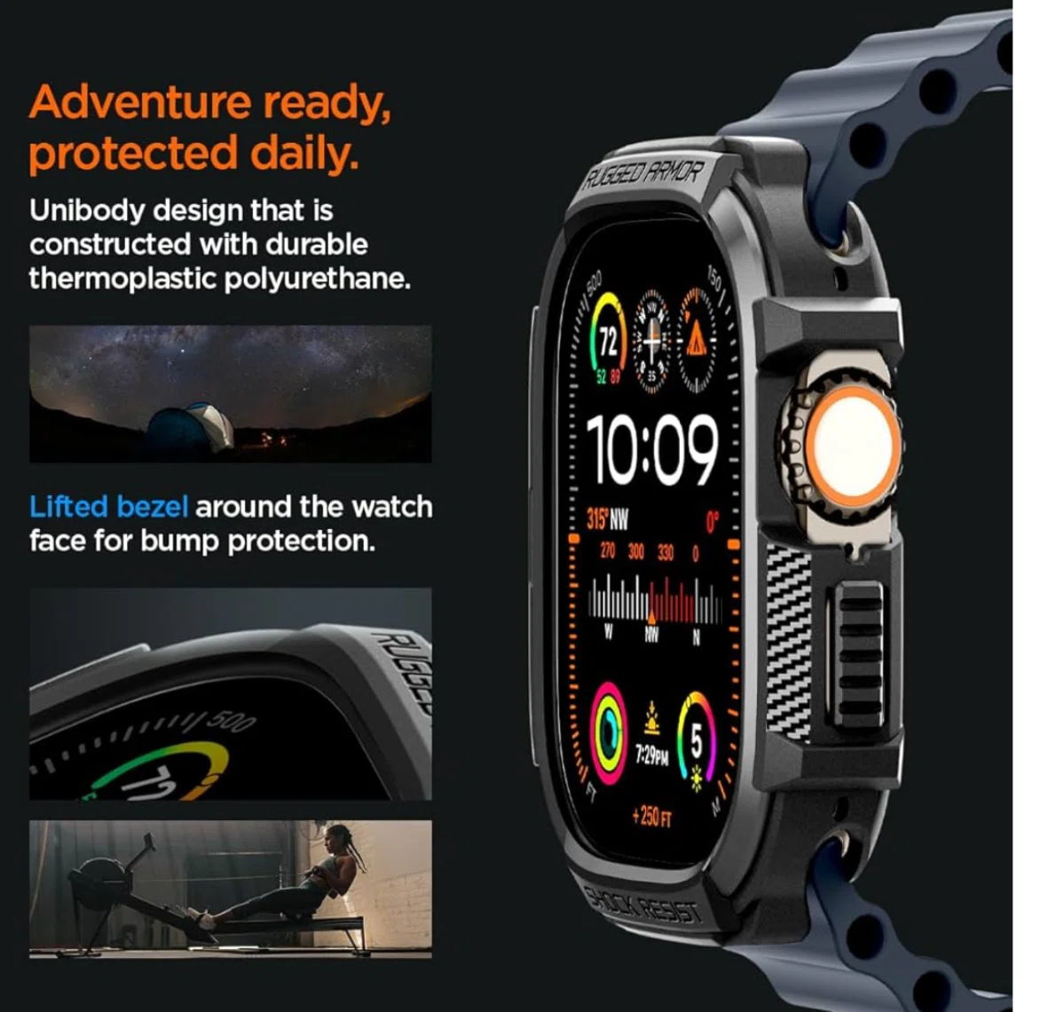 Apple Watch ultra2ブラックチタンモデルのオーシャンループ Apple Watch ultra2ブラックチタンモデルのオーシャンループ