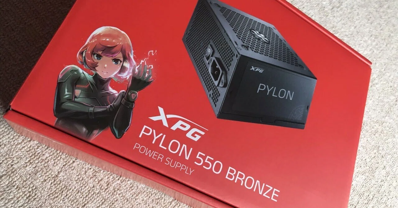 ATX電源 XPG PYLON 550W PYLON550B-BKCJP レビュー｜kaineri