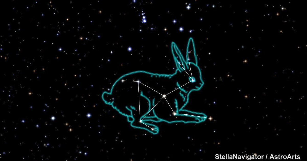 星座夜話 12/88 うさぎ座】｜ほーんら