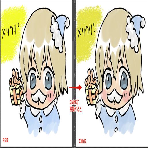 Rgbからcmykに変換する際なるべく色をくすませないようにする Photoshop Hibiki Note