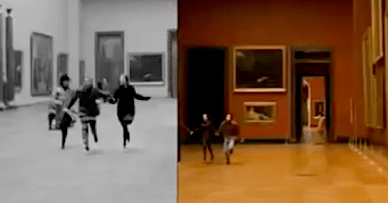 三人が走ったルーヴル美術館の奇妙なルート １ Duchamp Note