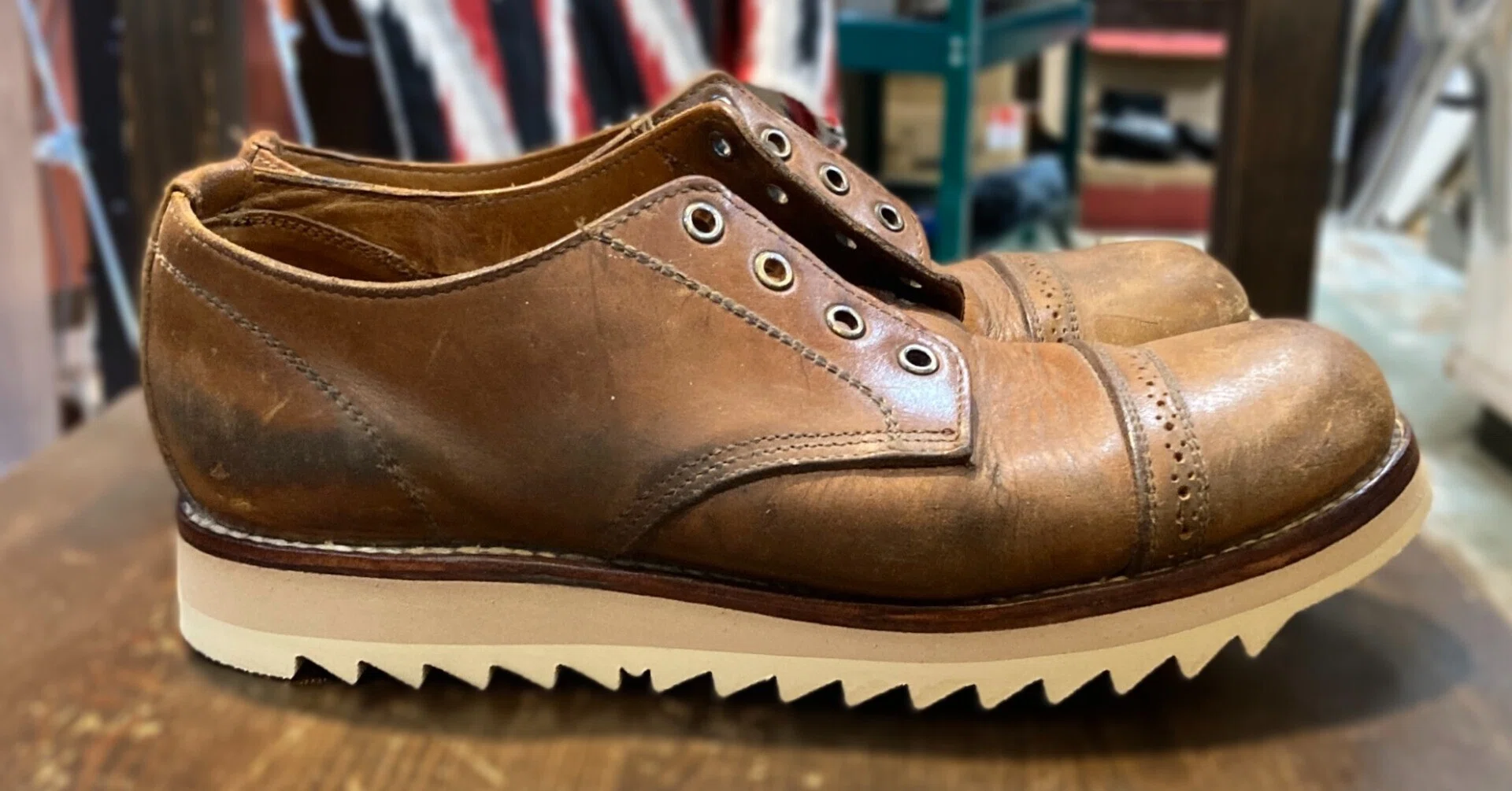 Resole/Sole Custom] PISTOLERO OX Shoes｜CREA Repair & Handcrafts/roca