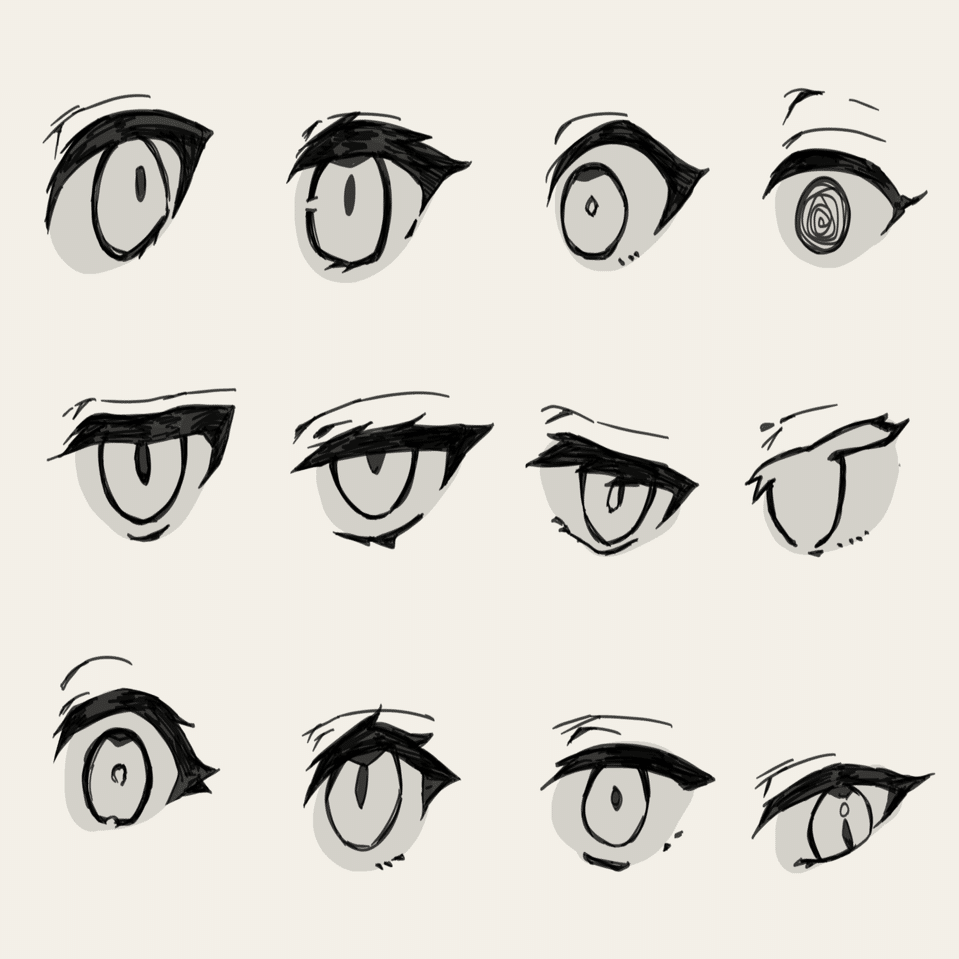 みんな気になる目の描き方講座｜ゆら, image size:1280x959