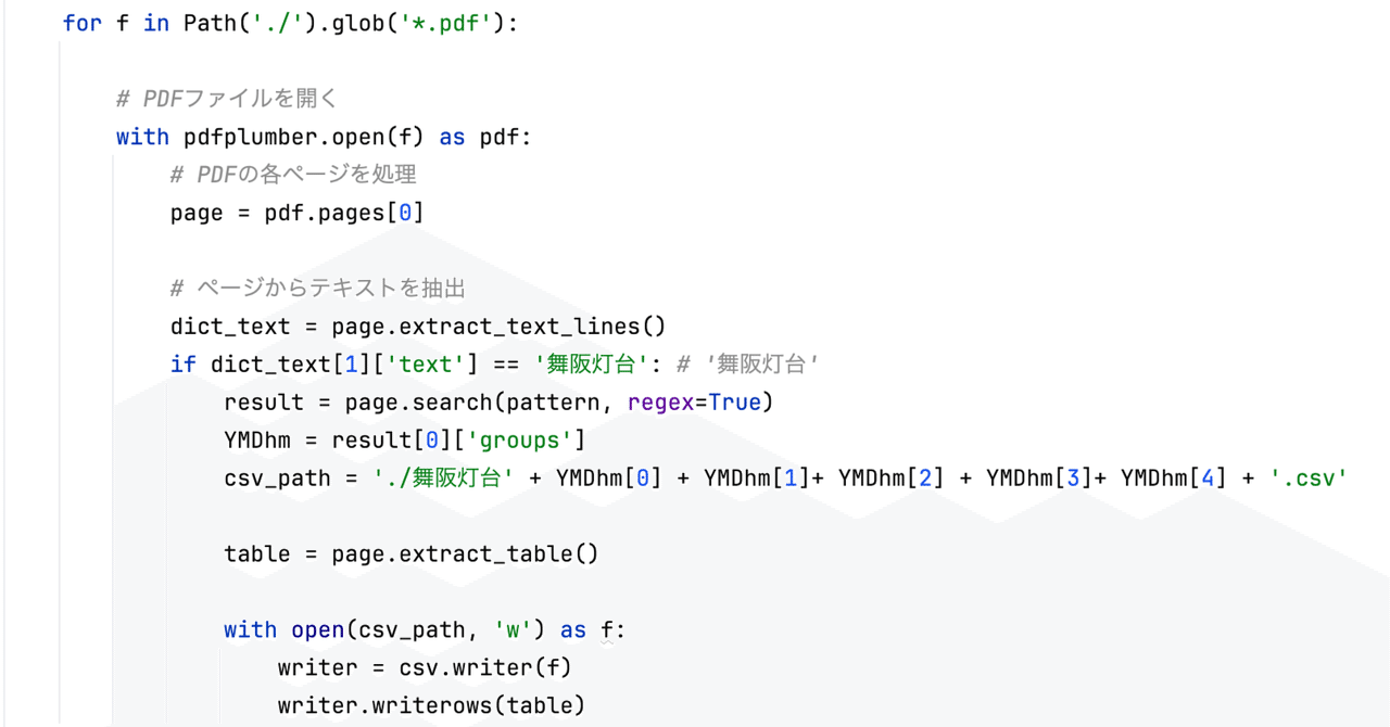 pdfplumber, Python を使って PDF から目的のテキストを取り出す|t.koba