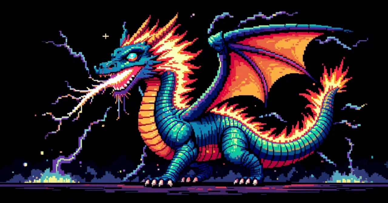 中二病によるドット絵ワールド｜漆黒のナイト