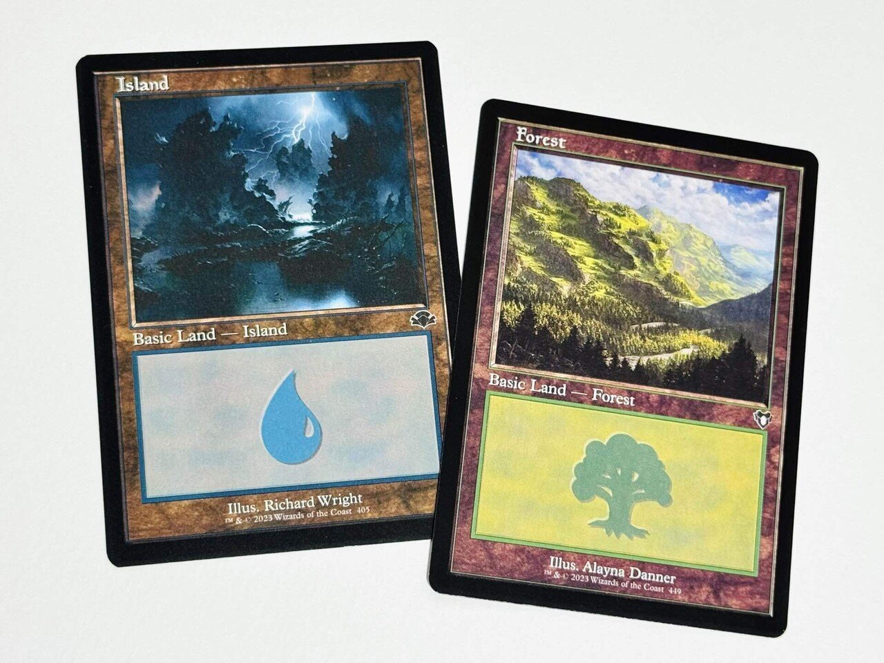 罪深き拡張アートの記録 《島》《森》 原画:Richard Wright氏・Alayna