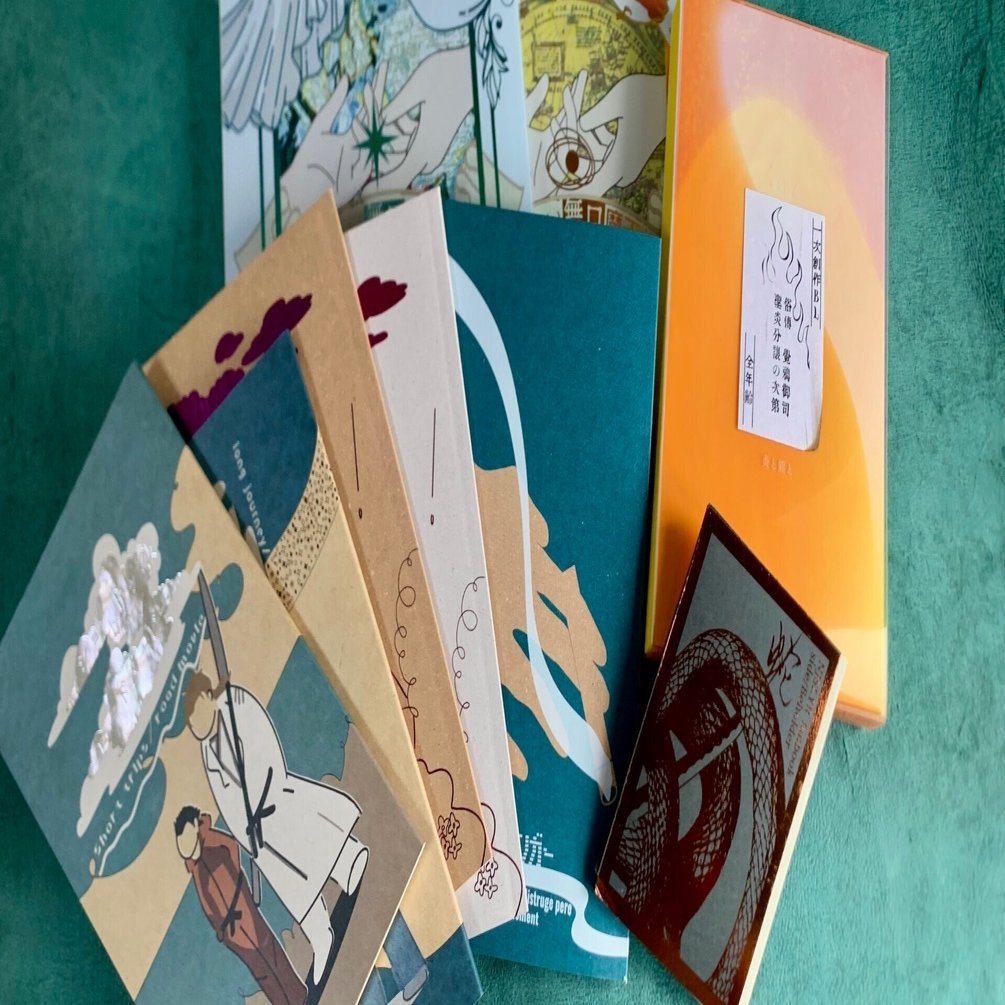 2024年に作った同人誌表紙と選んだ紙！｜もみこ