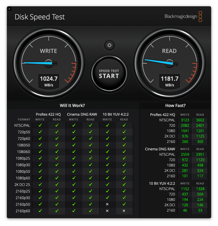 MBP内蔵SSD 512GB（Samsung）ベンチ3