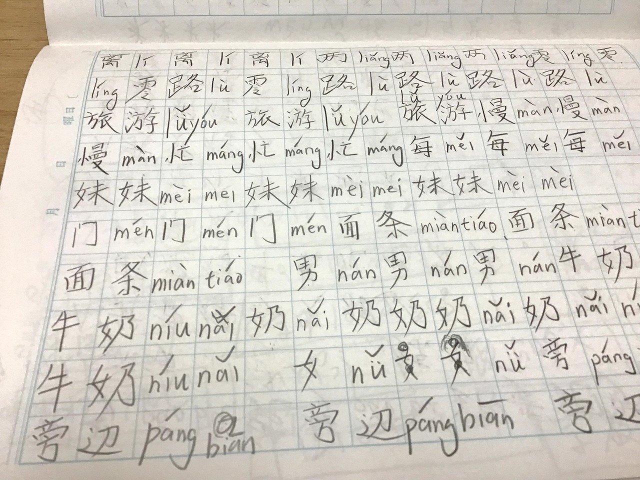 私が今までしてきた中国語の単語の覚え方で一番効率がよかった方法をおしらせします それは 漢字練習帳に覚える 単語を三回書くというものです 一回書いてピンインを書いてまた漢字をかくこれを三回繰り返すのです 大阪加藤 Note
