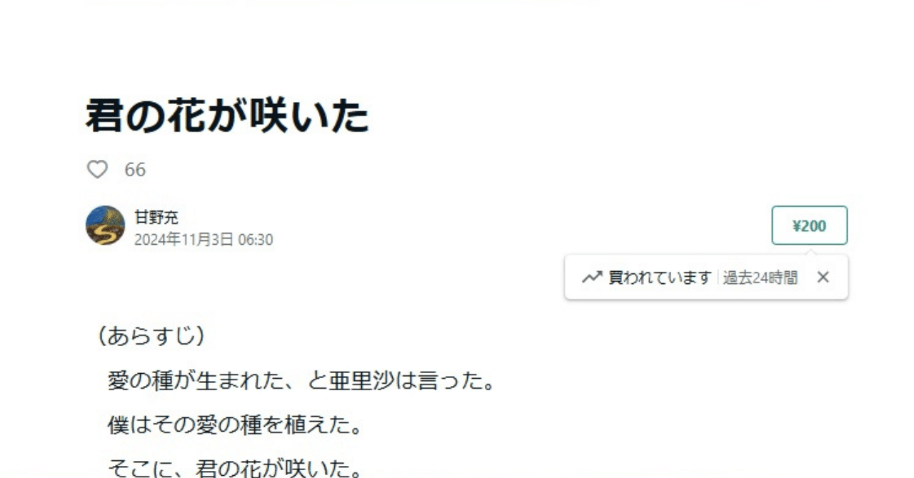 noteで記事が売れるタイミング Amano Fan｜甘野充