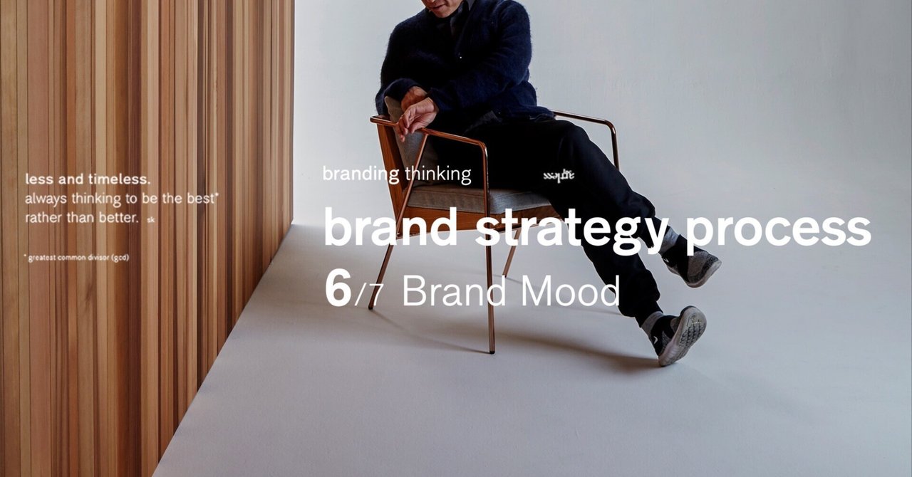 Brand Strategy Process （プランニング・ムード）  6/7 Planning (Mood)