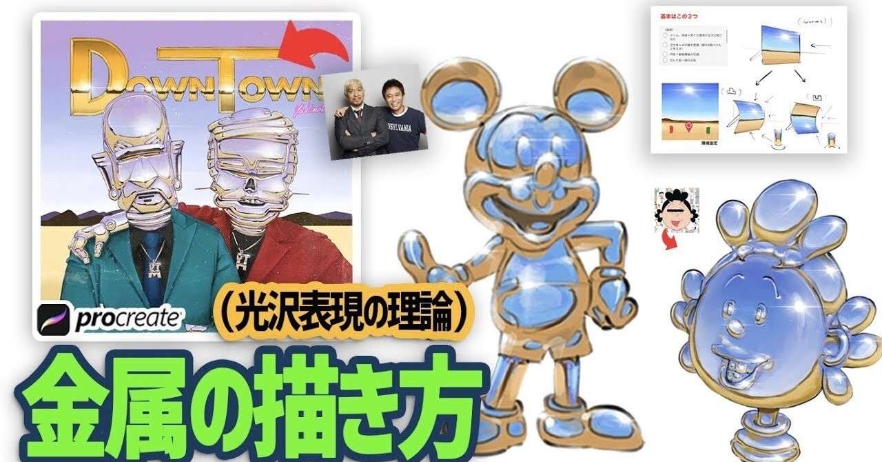 Procreate 金属の描き方 メタル表現 光沢表現理論 鏡面反射 How To Draw Metal 空山基 イラスト上達 絵が上手くなる お絵描き上手くなろうクラブ Note