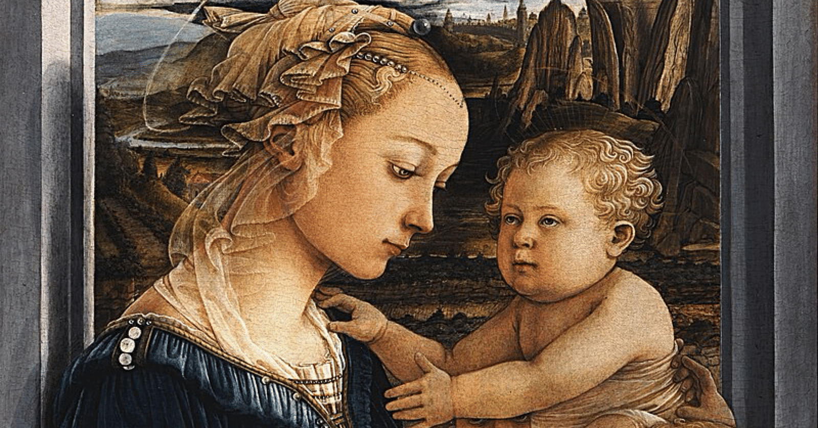 Filippo Lippi【聖母子と二人の天使】 希少 - 絵画 Filippo Lippi【聖母子と二人の天使】 希少 - 絵画