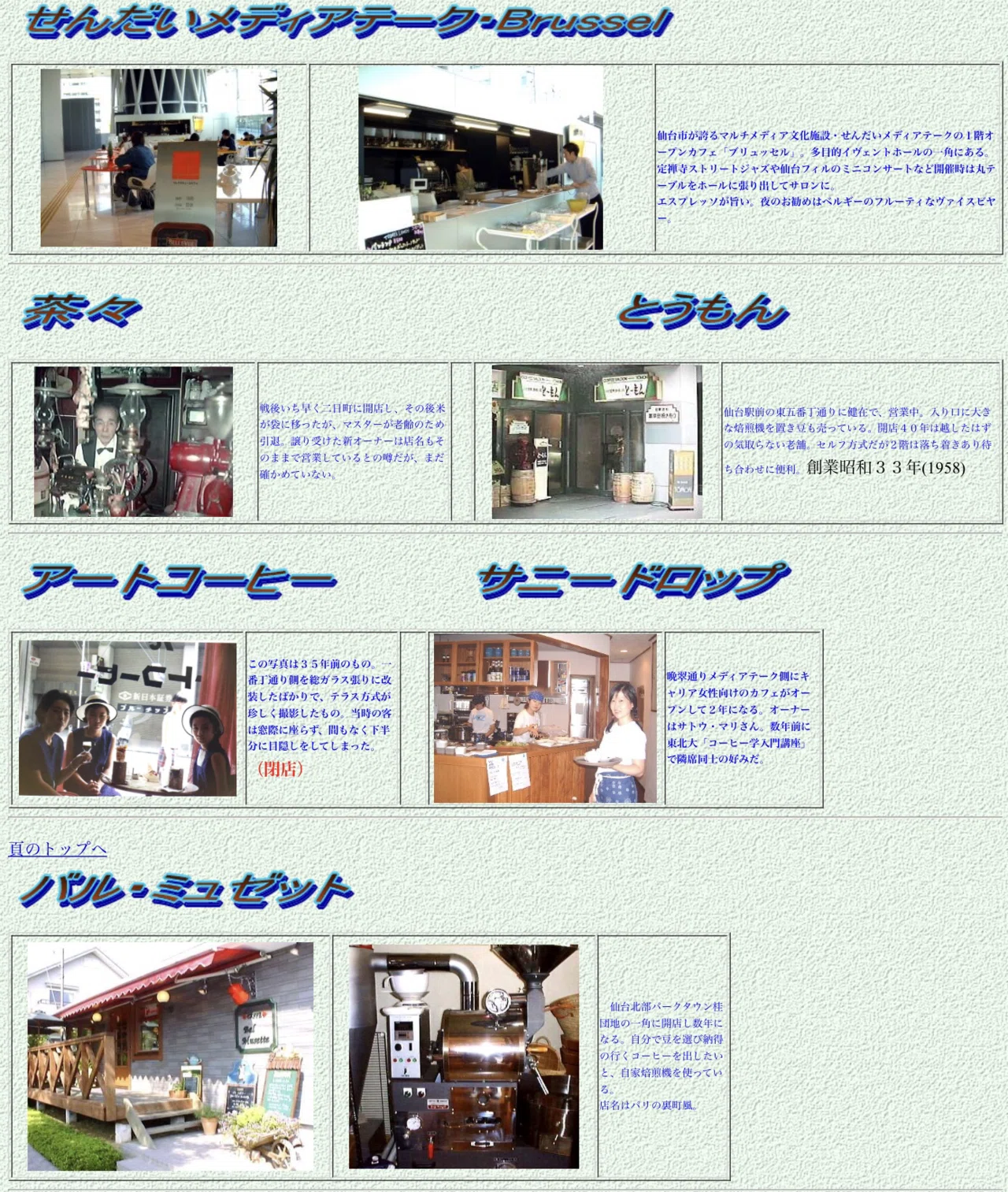 ☕️③仙台喫茶店案内（昭和篇）〜【仙台喫茶店今昔記】#3｜田中一彦