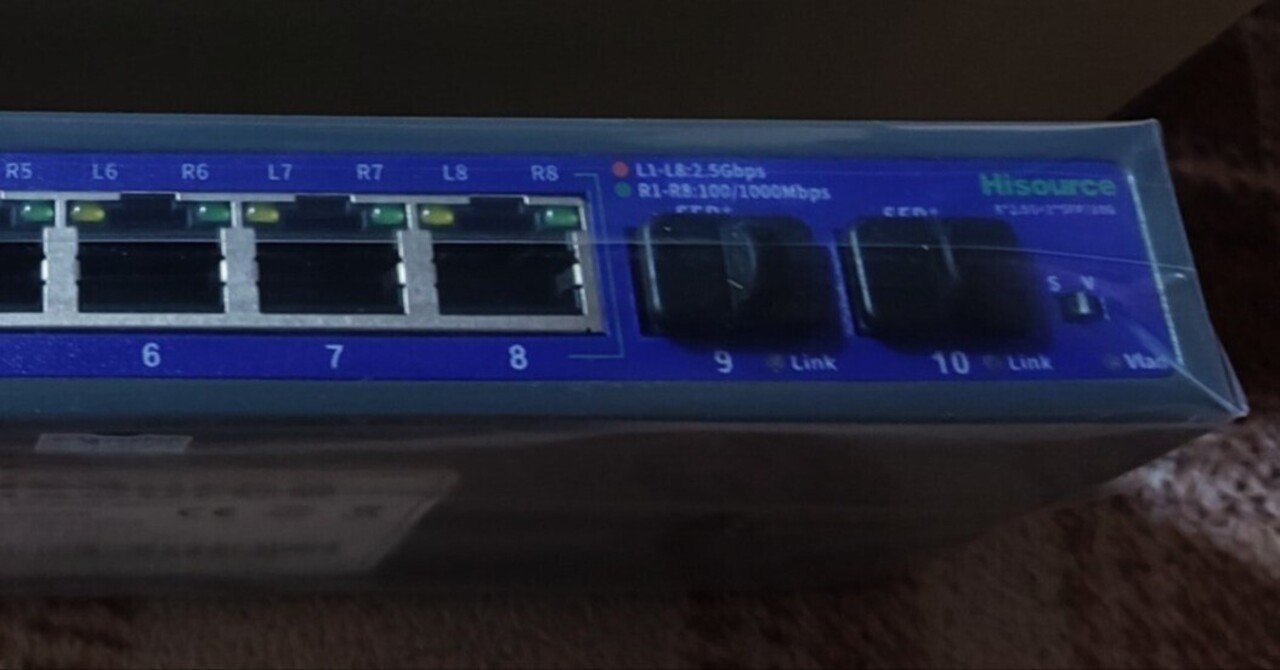 Hi-K0802WS 8ポート 2.5Gbpsスイッチングハブ 2ポートSFP+