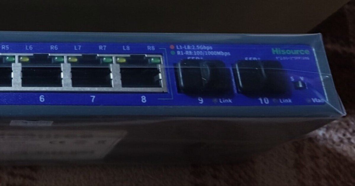 あきらかに安すぎるSFP+x2 / 2.5GbE x8スイッチのレビュー(Hi