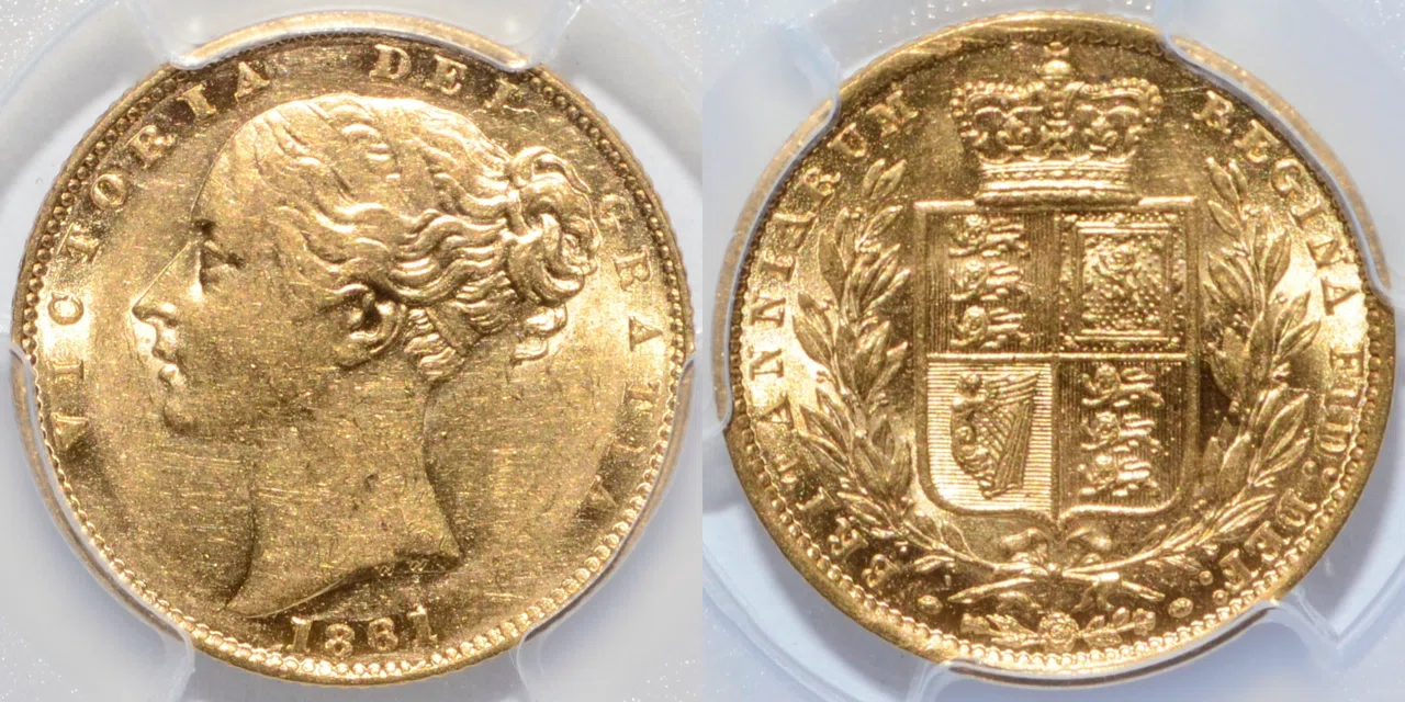 アンティークコインの世界｜ヴィクトリアのソヴリン金貨1861年銘 
