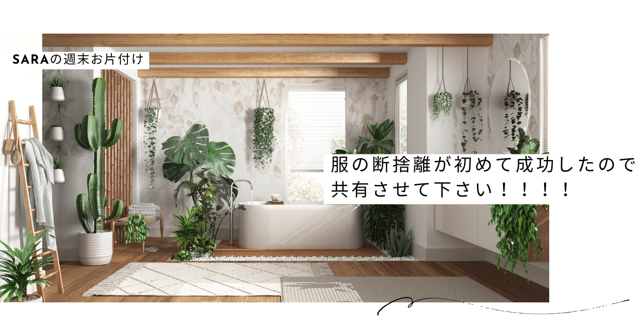 服の断捨離が初めて成功したので共有させて下さい！！！！｜さら