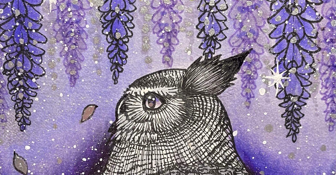 🪻花と季節とフクロウ🪻｜フクロウシホ