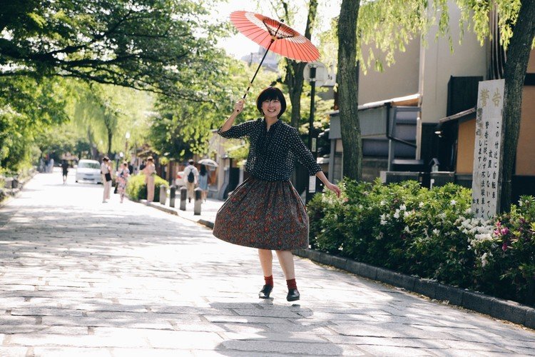 先日、京都は河原町通りにある和傘のお店 辻倉 さんの商品撮影に同行させて頂きました。