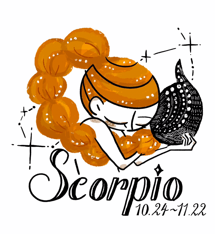 12星座シリーズ Scorpio さそり座 あなんよーこ イラストレーター Note