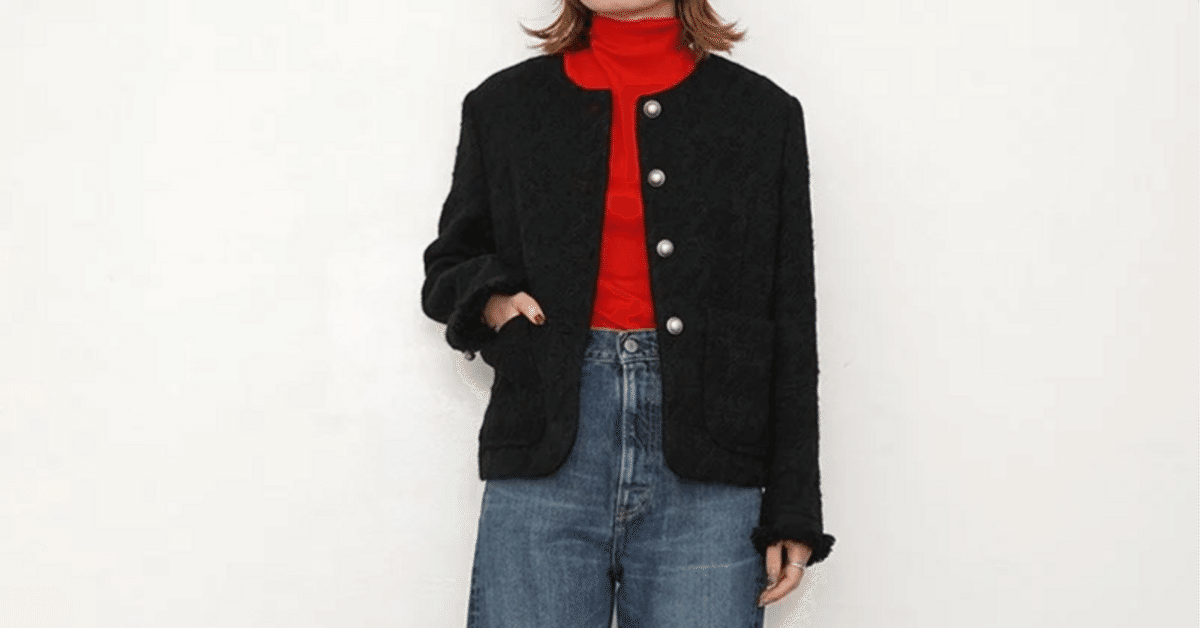 エレガントムード漂う【THE SHINZONE】HOUNDSTOOTH TWEED JACKET