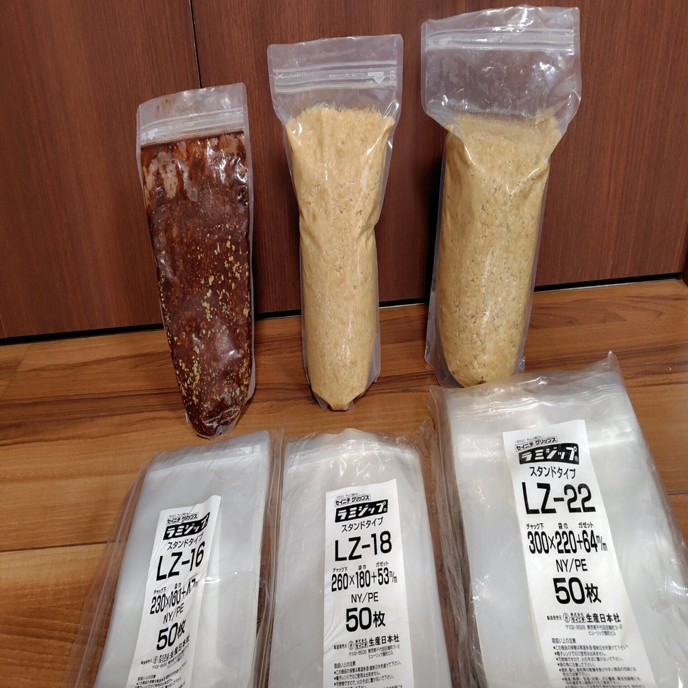 味噌作り】作る量別ちょうどいい仕込み袋サイズを比較してみた｜のんのん