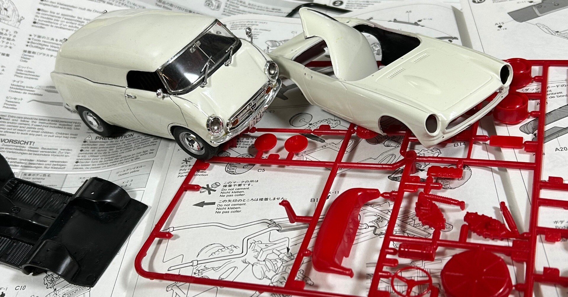 HONDA S800 ちょっと作ってる｜ホビーだらけ・架空飛行機工場