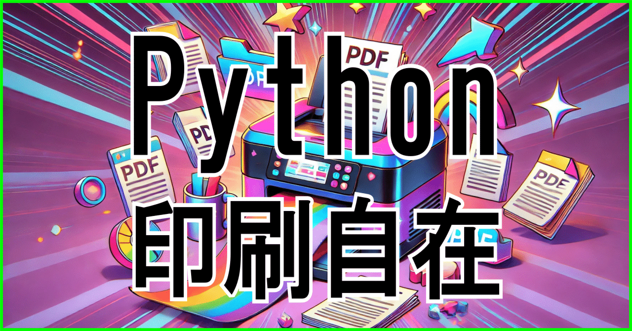 Pythonで印刷自由自在｜ごろう
