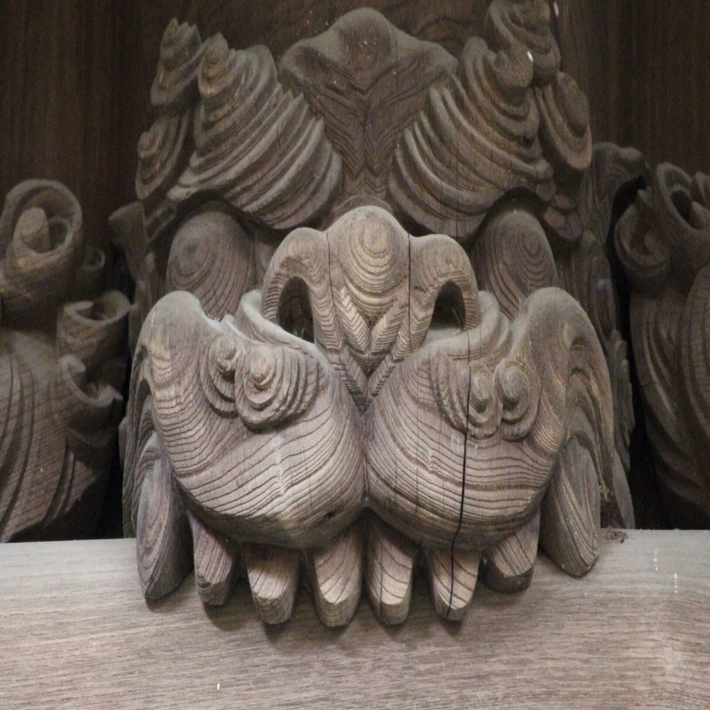 宮彫り」～神奈川の龍以外の彫り物 【獅噛】（しかみ・しがみ