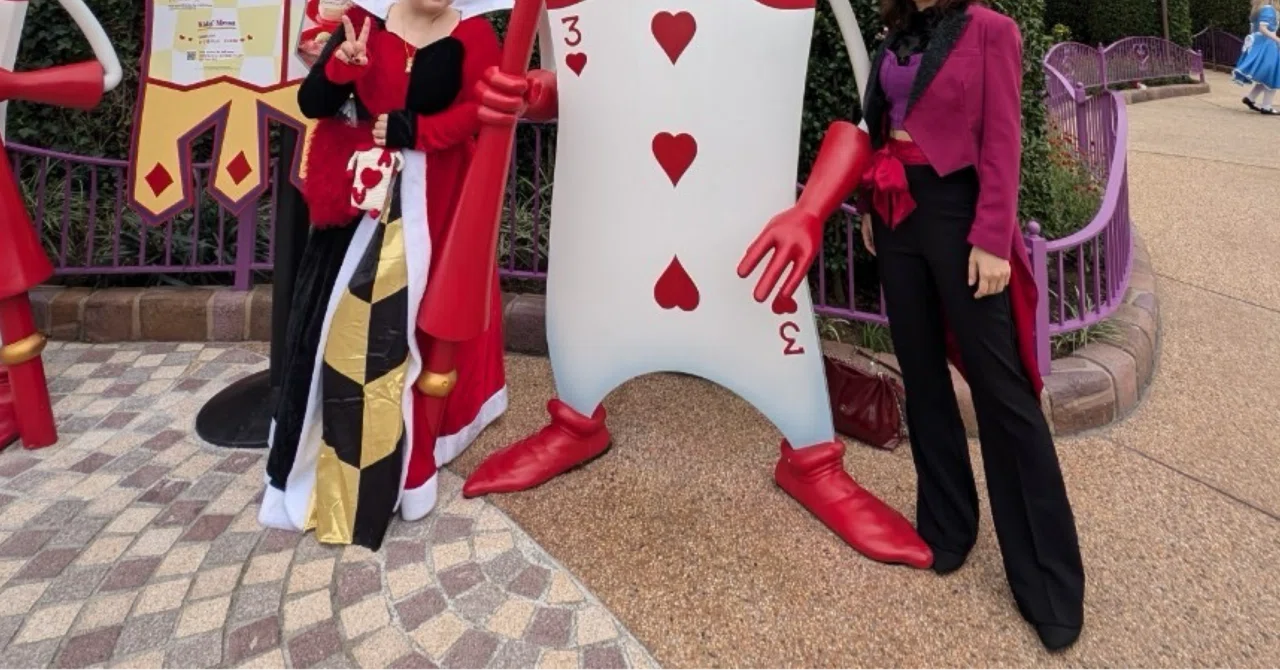 Dハロ仮装【ハートの女王👸🏻】のすべて‼️ステッキ🃏&編みぐるみ
