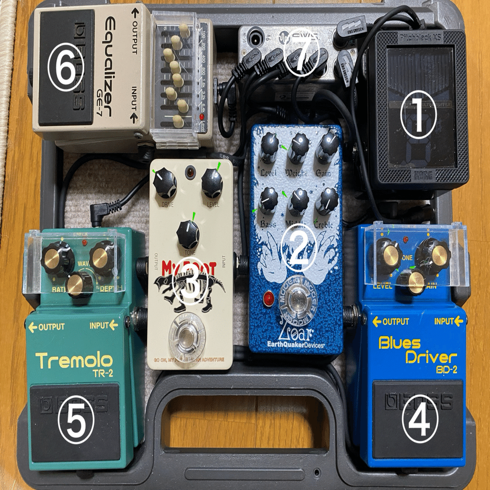 所有機材紹介】pillowsコピー用エフェクターボード｜ヒラヤン