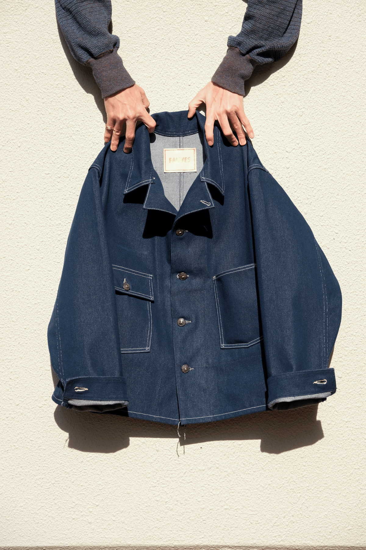 ジャケット・アウター FAUVES CARPENTER SHORT JACKET - DENIM FAUVES 