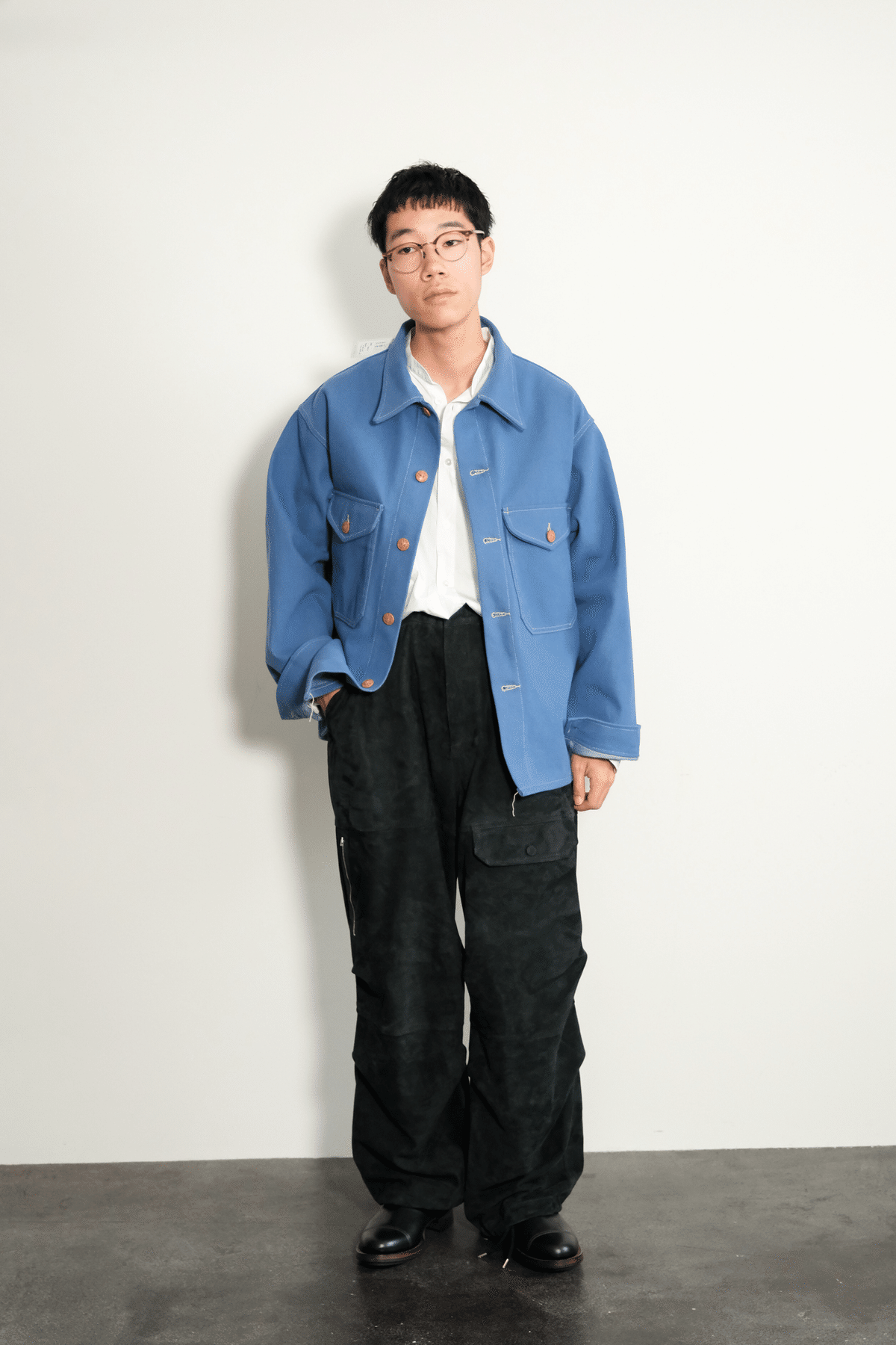 ジャケット・アウター FAUVES CARPENTER SHORT JACKET - DENIM FAUVES 