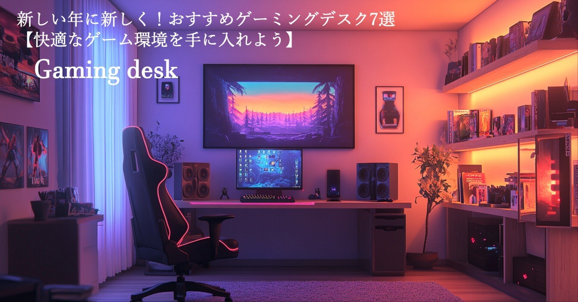 パソコン ゲーミング デスク(ホワイト ベージュ) ゲーミング環境コーディネート / ベージュ | Pixio