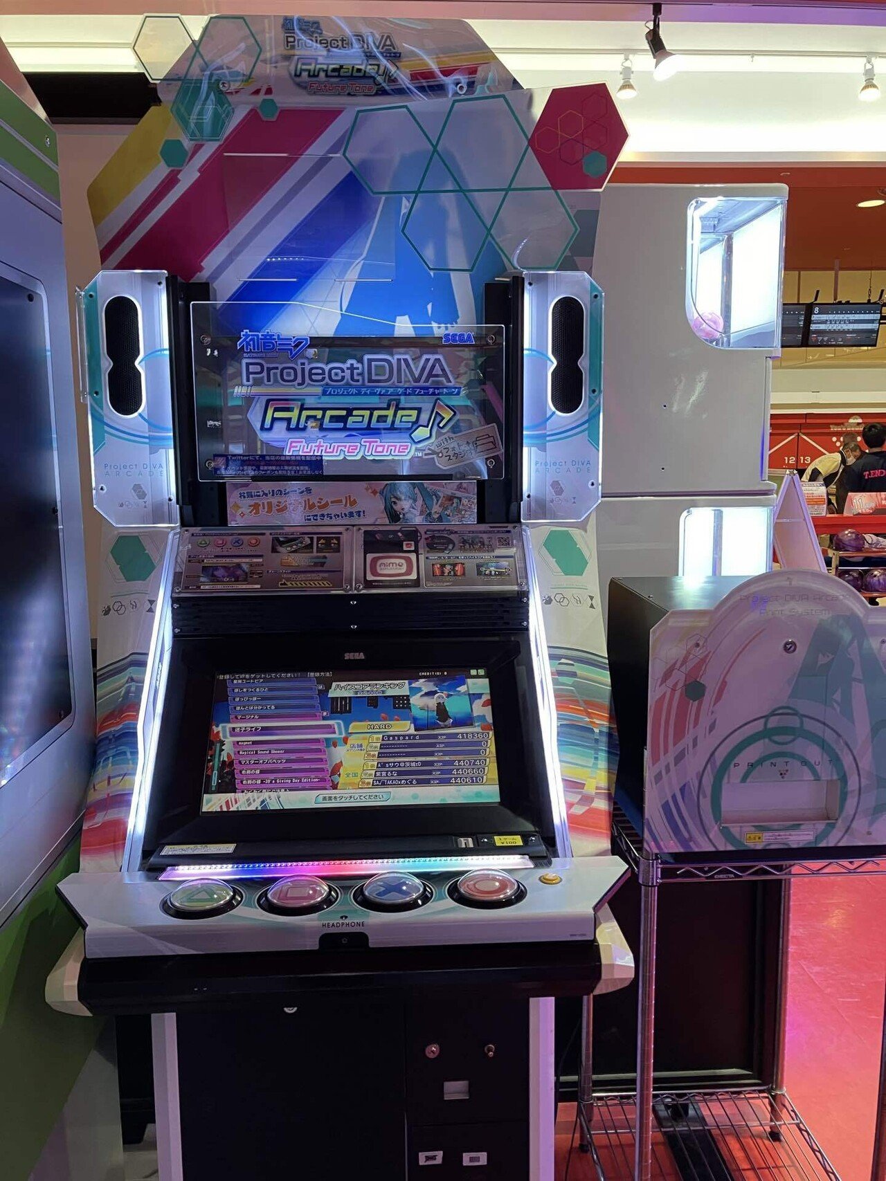 初音ミクProject DIVA Arcade Future Tone フォトスタジオ 印刷して