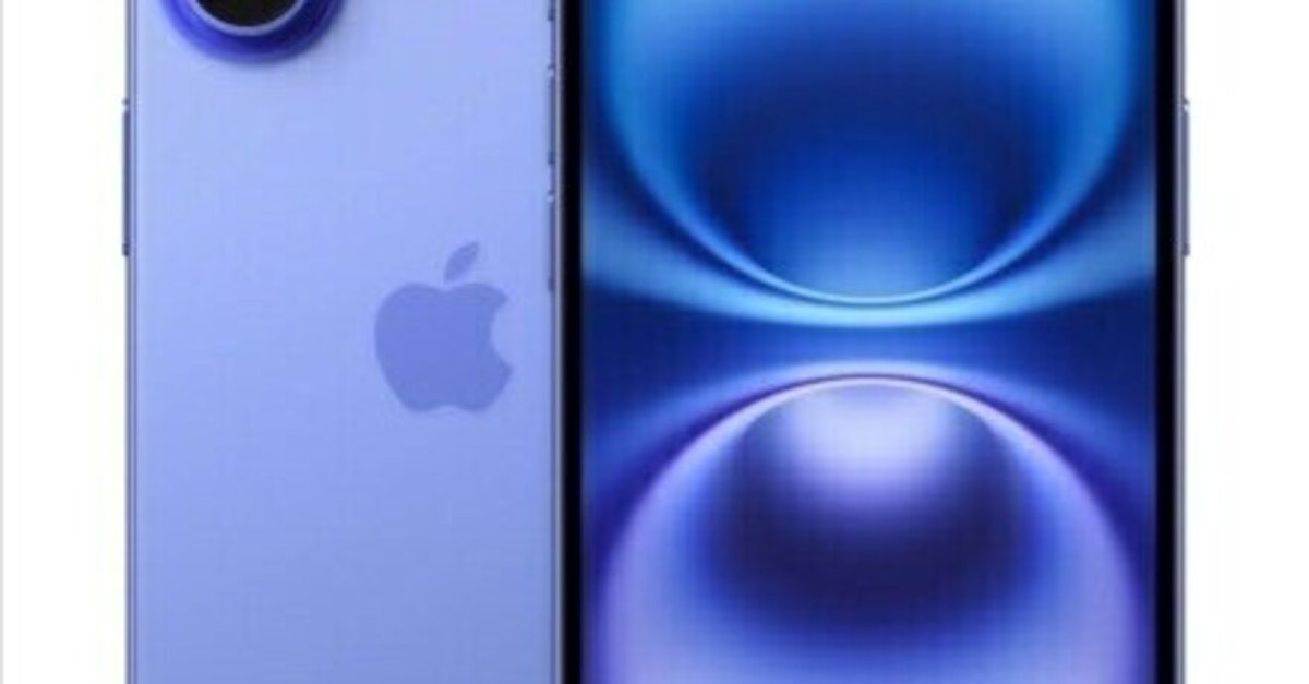 Apple iPhone 16 バッテリー最大容量 100% ウルトラマリン