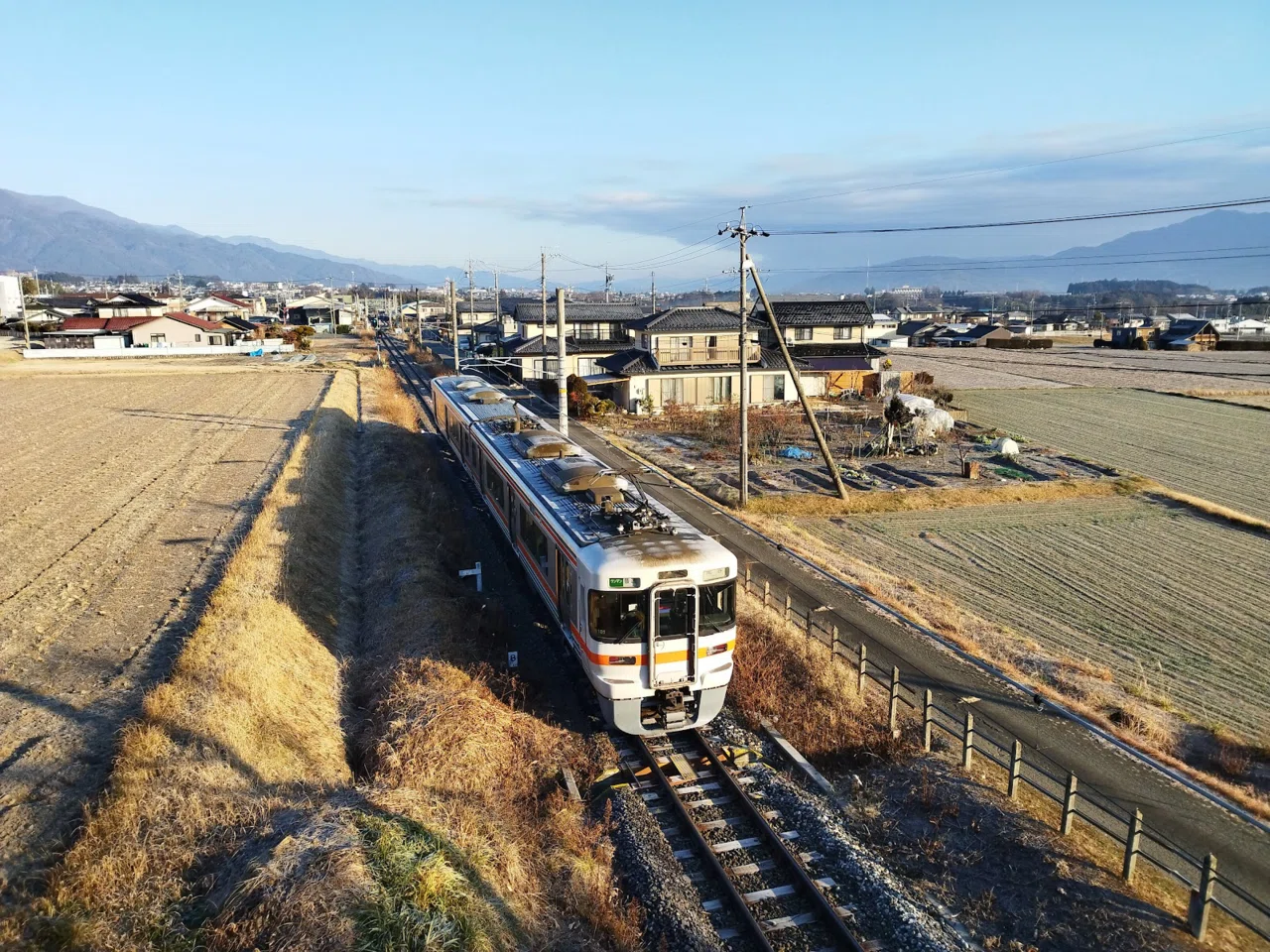 飯田線各駅訪問】76 伊那福岡駅｜線路と鹿