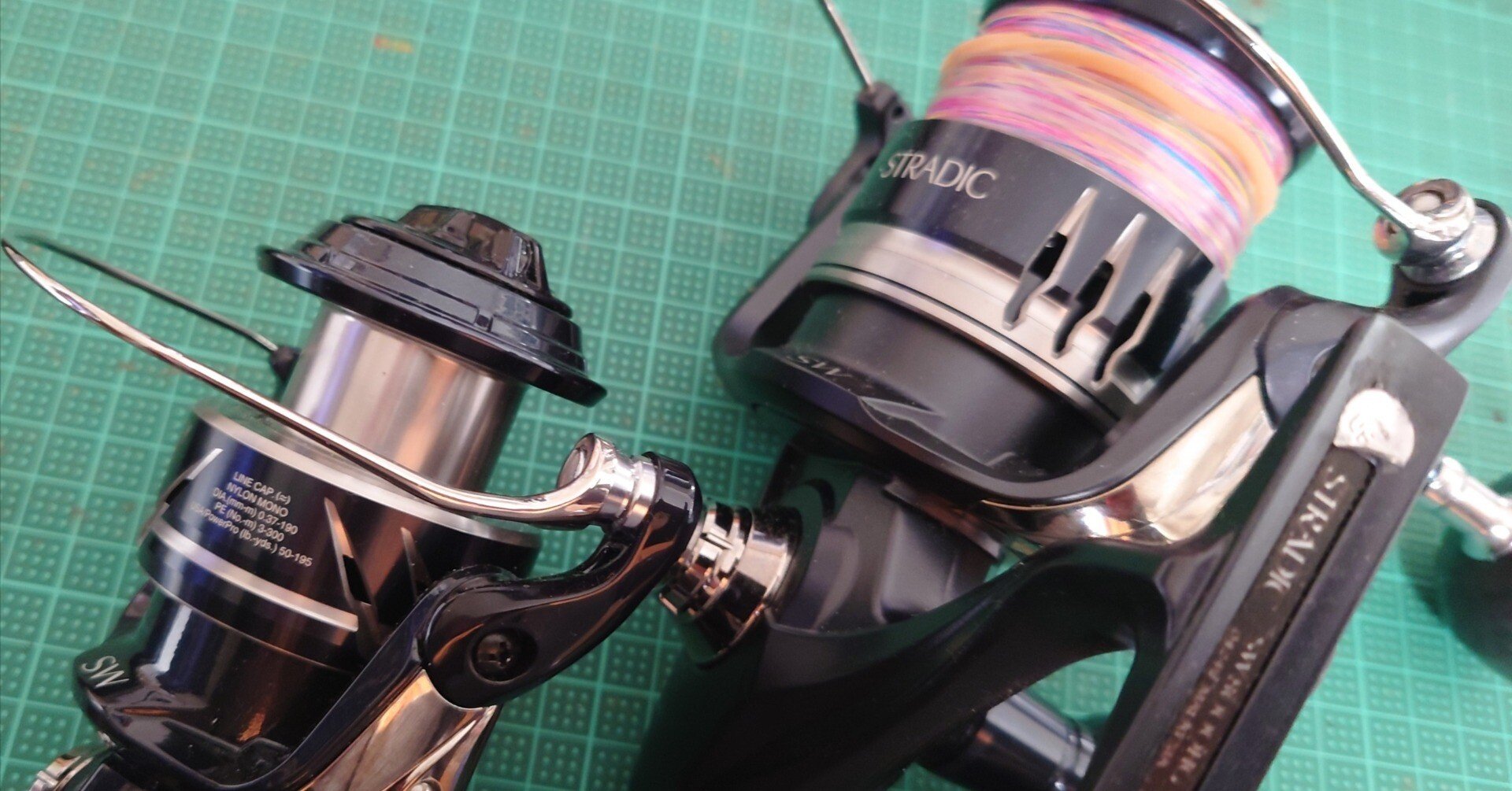 リールのちょっぴりカスタム(ストラディックSW)｜根魚戦士アイナメン