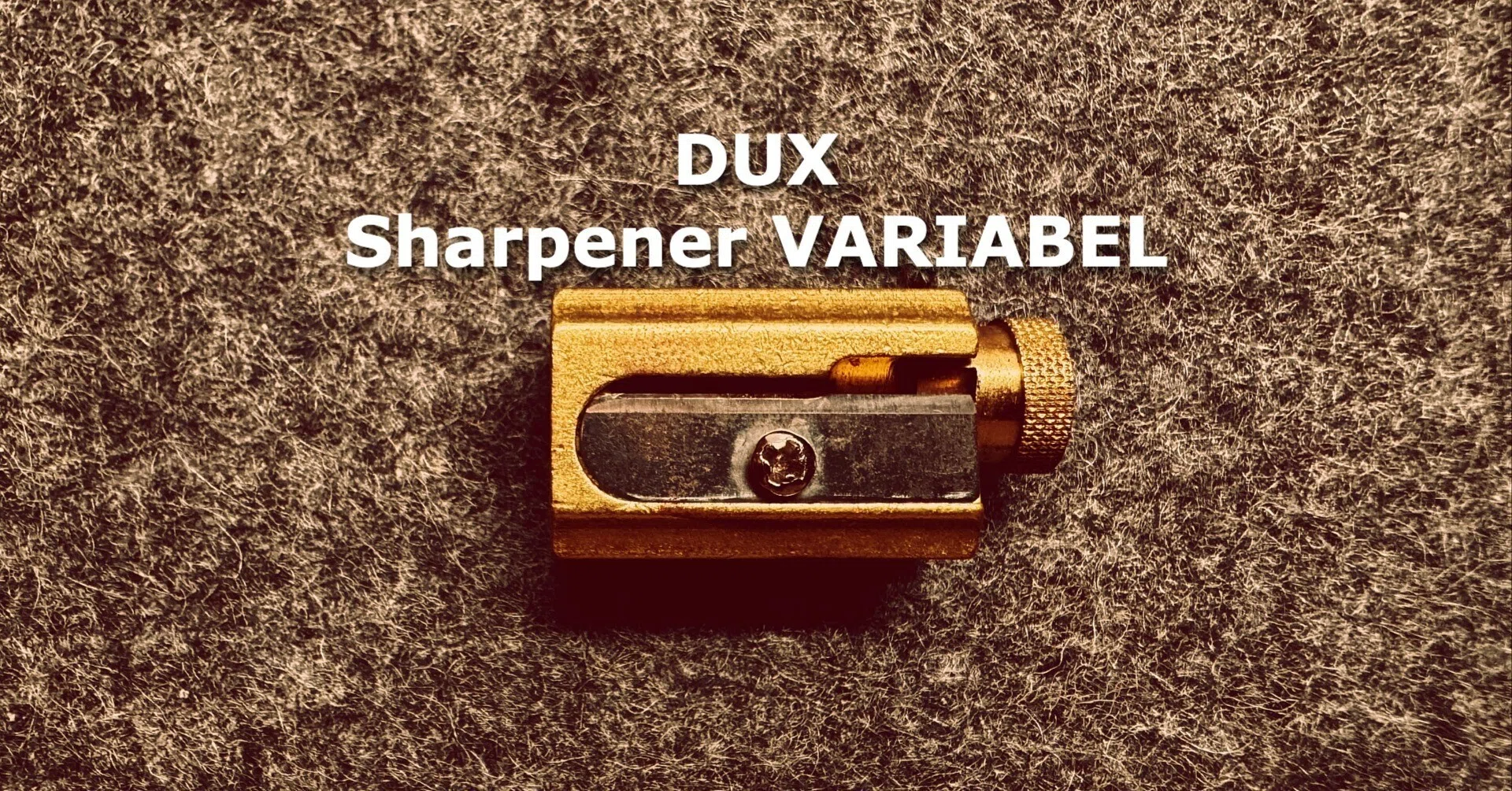 職人技が光る「一生ものの鉛筆削り」【DUXシャープナーVARIABEL】｜Kei