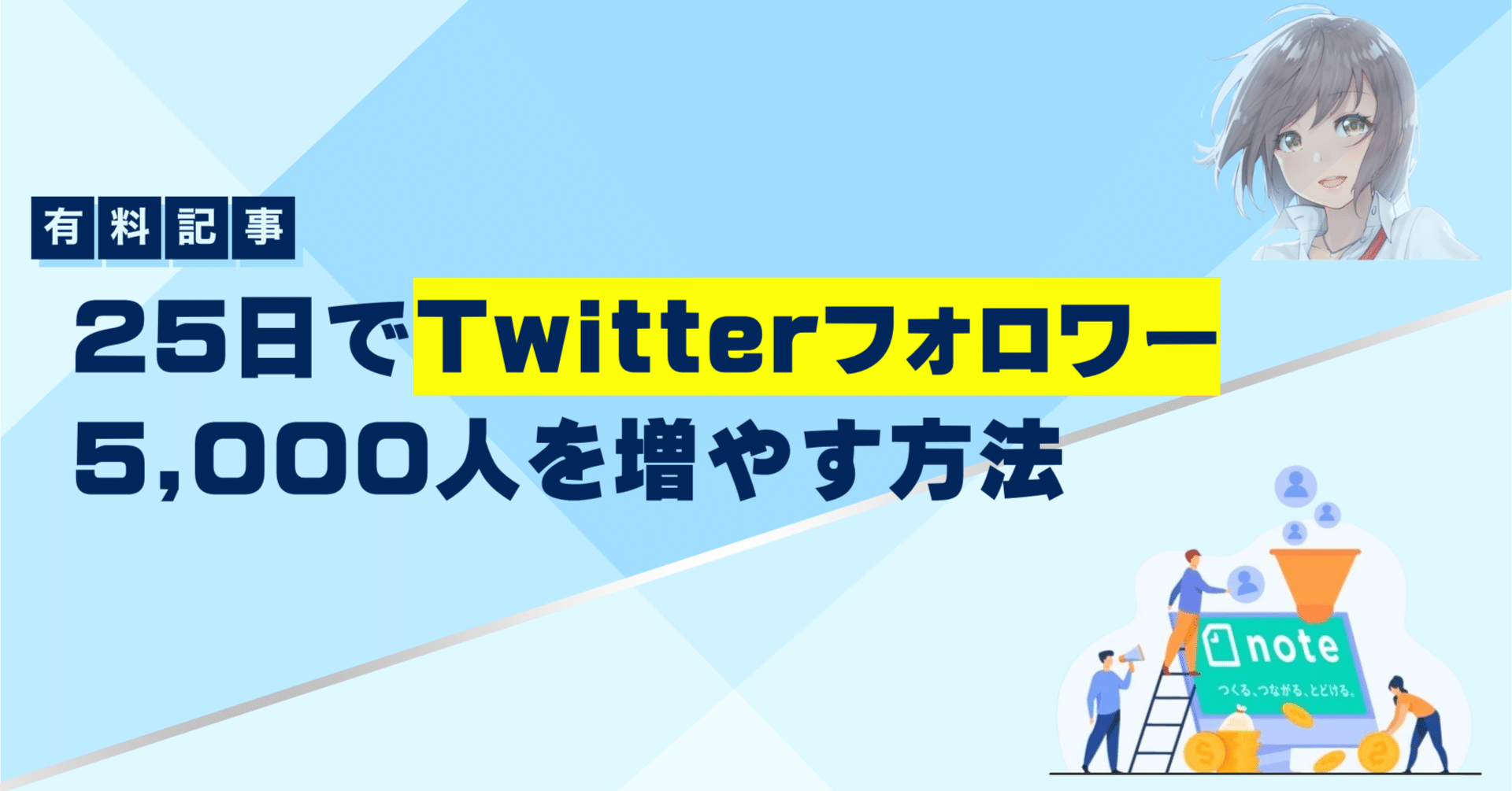 Twitterでフォロワーをたった25日で5,000人まで増やす方法を教えます