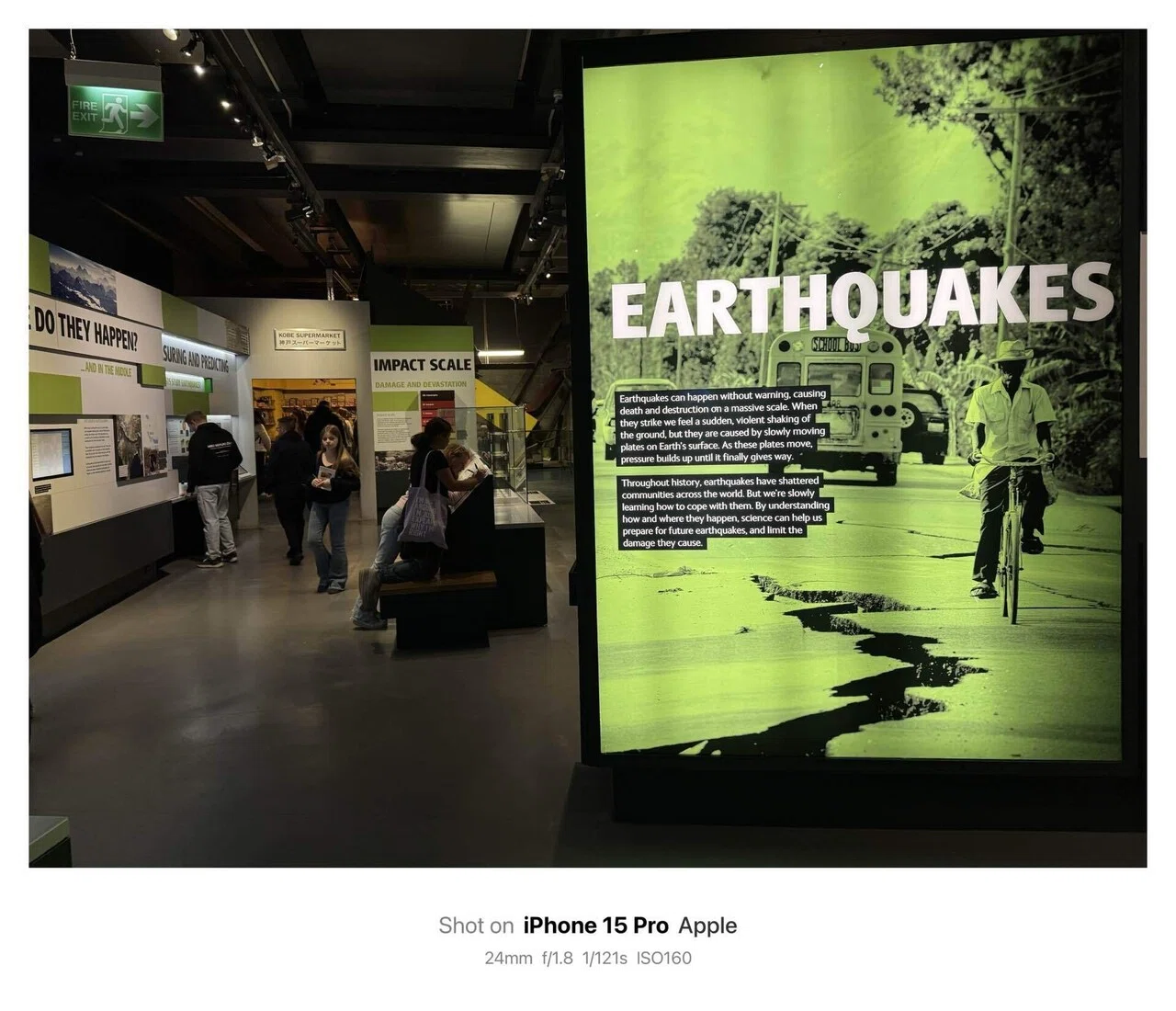 Natural History Museum Volcanoes and Earthquakes gallery