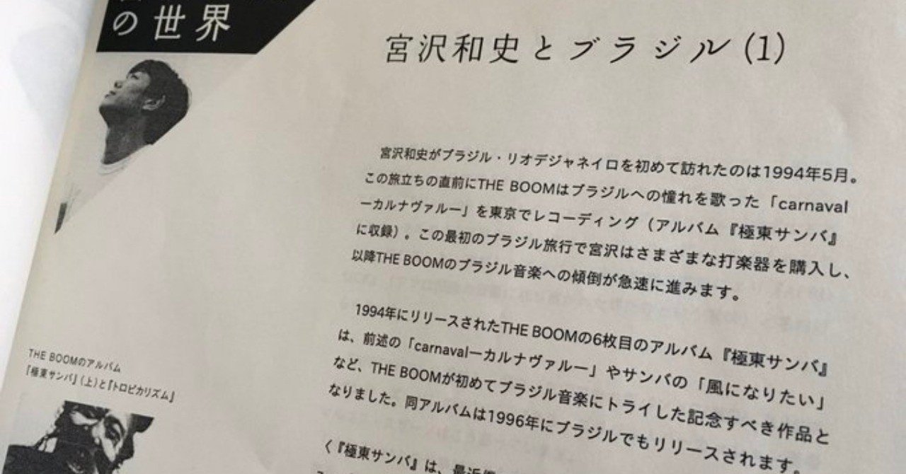 廃盤□音の棲むところ ロック・ブラジレイロ宮沢和史(THE BOOM