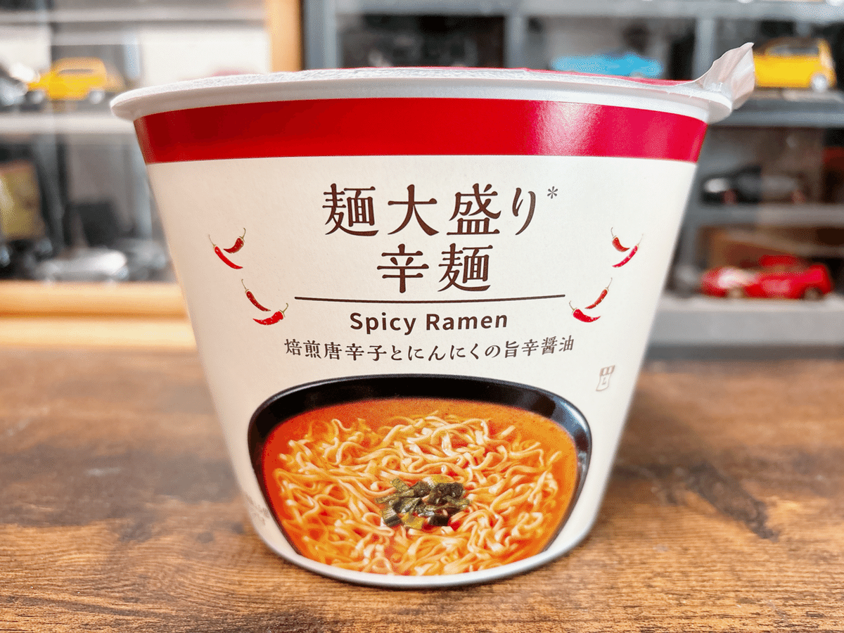 カップ麺格付け#408 麺大盛り 辛麺 (ローソン)｜イケ麺