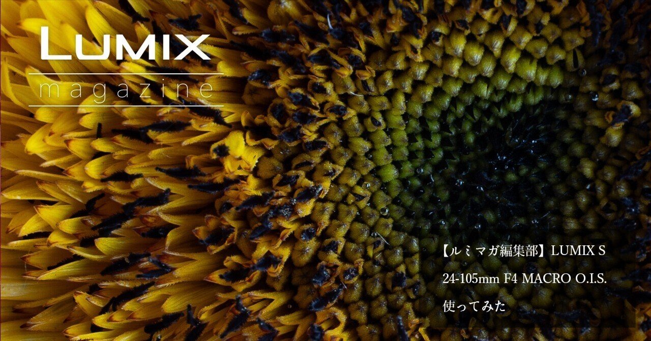 ルミマガ編集部】LUMIX S 24-105mm F4 MACRO O.I.S.使ってみた ルミマガ編集部】LUMIX S 24-105mm F4 MACRO O.I.S.使ってみた