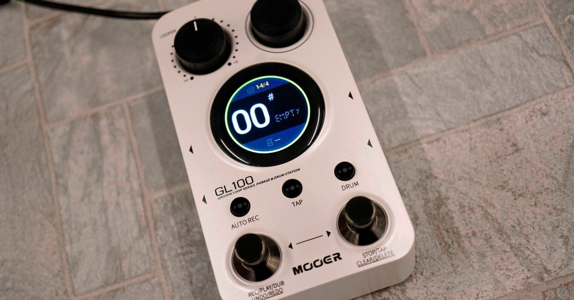 コンパクトでも多機能なルーパー+ドラムマシンペダル!Mooer GL100 コンパクトでも多機能なルーパー+ドラムマシンペダル!Mooer GL100